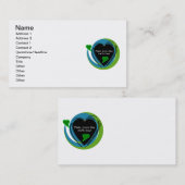 Maak Elke Dag van de Aarde van de Dag Visitekaartje (Voorkant / Achterkant)