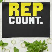 Maak elke telling van de Rep - Motivatie de Werkou Theedoek (Gevouwen)