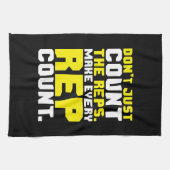 Maak elke telling van de Rep - Motivatie de Werkou Theedoek (Horizontaal)