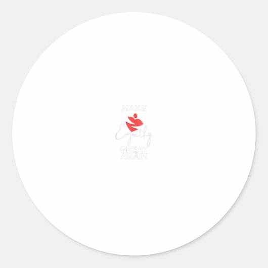 Maak Empathie weer geweldig Ronde Sticker (Voorkant)