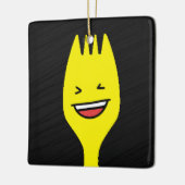 Maak en upload Uw Eigen Aangepaste Crypto Crypto v Keramisch Ornament (Links)