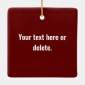 Maak en upload Uw Eigen Aangepaste Crypto Crypto v Keramisch Ornament (Achterkant)