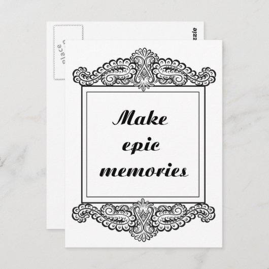 Maak epische herinneringen - Positieve quotes Briefkaart (Voorkant / Achterkant)