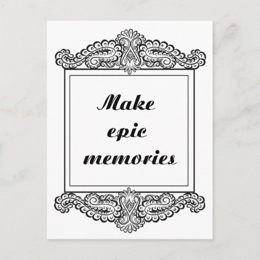 Maak epische herinneringen - Positieve quotes Briefkaart (Voorkant)