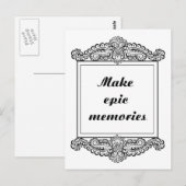 Maak epische herinneringen - Positieve quotes Briefkaart (Voorkant / Achterkant)