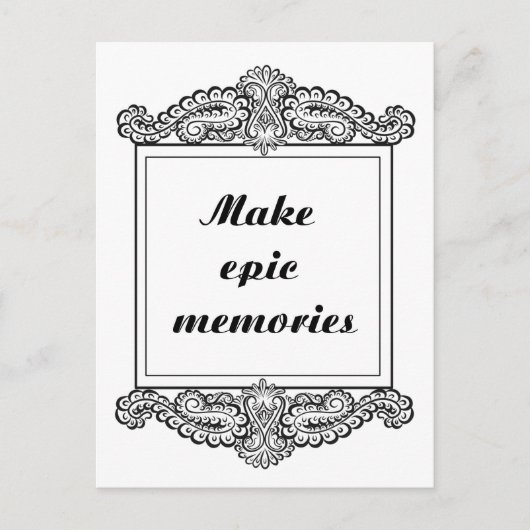 Maak epische herinneringen - Positieve quotes Briefkaart (Voorkant)