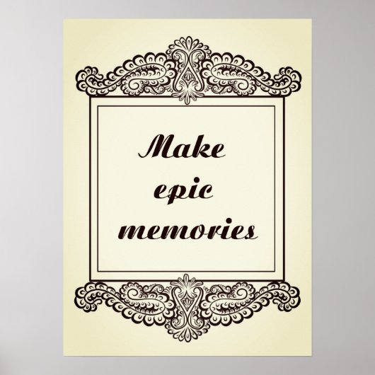 Maak epische herinneringen - Positieve quotes Poster (Voorkant)
