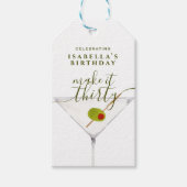 Maak er dertig Martini 30e verjaardagsfeest van Cadeaulabel (Voorkant)
