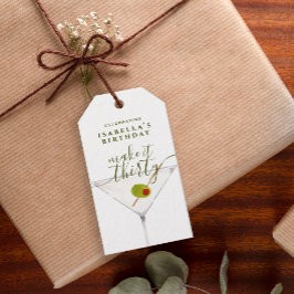 Maak er dertig Martini 30e verjaardagsfeest van Cadeaulabel