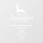 Maak er een december van te herinneren, Kerstmis Raamsticker (Vel)