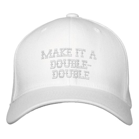 Maak er een dubbel geborduurd Pet van (Voorkant)