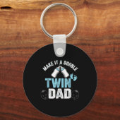 Maak Er Een Dubbele Twin Papa Van Sleutelhanger (Voorkant)