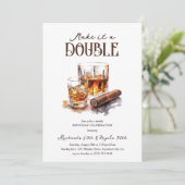 Maak er een dubbele 'Whiskey' volwassen gezamenlij Kaart (Staand voorkant)