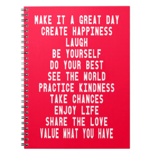 Maak er een geweldig vormgegeven vormgeving van do notitieboek