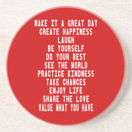 Maak er een geweldig vormgegeven vormgeving van do zandsteen onderzetter