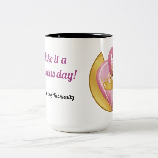 "Maak er een geweldige dag van!" koffie mok (Center)