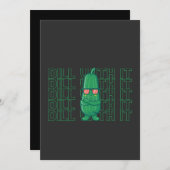 Maak Er Een Grappige Meme Pickle Zonnebril Interne Kaart (Voorkant / Achterkant)