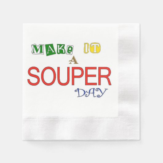 Maak er een mooie dag van servetten (Voorkant)