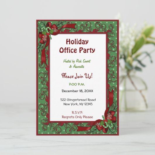 Maak er feestelijke uitnodigingen van (Staand voorkant)