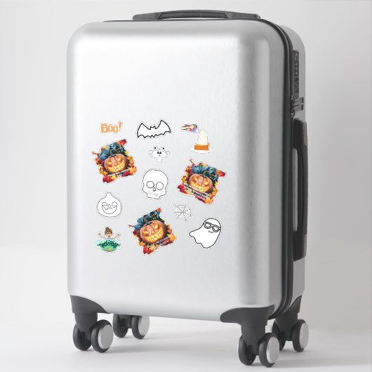 Maak er Halloween plezier van! Sticker (Koffer)
