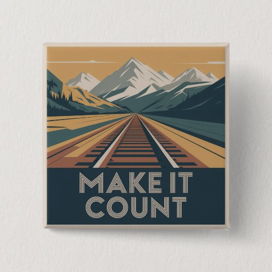 Maak Er Iets Van Vierkante Button 5,1 Cm (Voorkant)