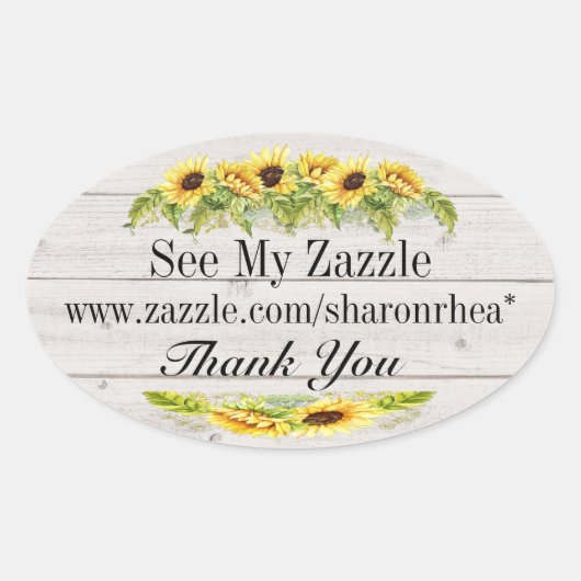 Maak er je eigen zonnebloem Sticker van (Voorkant)