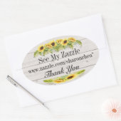 Maak er je eigen zonnebloem Sticker van (Envelop)