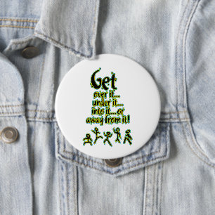 Maak er klaar mee ronde button 4,0 cm