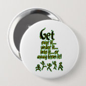 Maak er klaar mee ronde button 4,0 cm (Voorkant /achterkant)