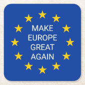Maak Europa weer groot EU-onderzetters op vlagpapi Kartonnen Onderzetters (Voorkant)