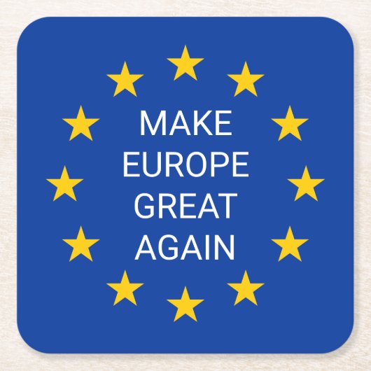 Maak Europa weer groot EU-onderzetters op vlagpapi Kartonnen Onderzetters (Voorkant)