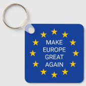 Maak Europa weer groot Vlag van de Europese Unie V Sleutelhanger (Voorkant)