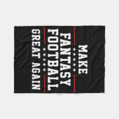 Maak Fantasy Football weer geweldig Fleece Deken (Voorkant (Horizontaal))