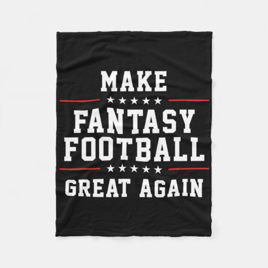 Maak Fantasy Football weer geweldig Fleece Deken (Voorkant)