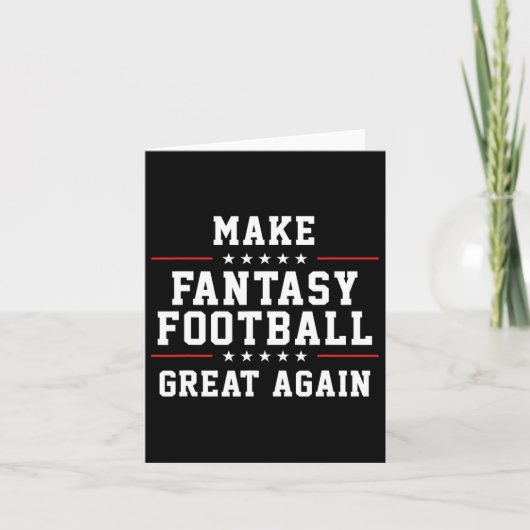 Maak Fantasy Football weer geweldig Kaart (Voorkant)