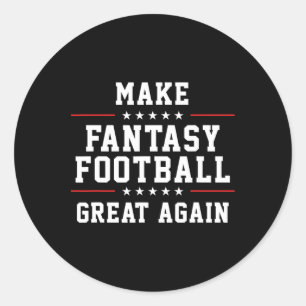 Maak Fantasy Football weer geweldig Ronde Sticker