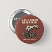 Maak Fascisme Weer Verkeerd Knop Ronde Button 5,7 Cm (Voorkant /achterkant)