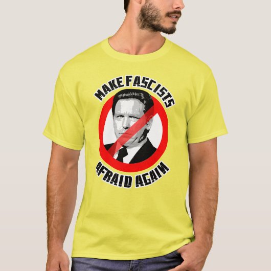 Maak fascist weer bang t-shirt (Voorkant)
