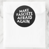 Maak fascisten weer bang ronde sticker (Tas)