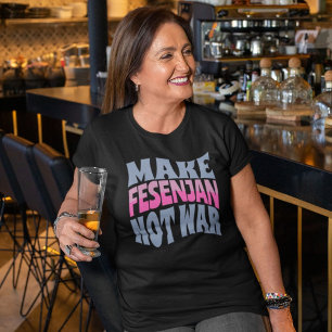 Maak Fesenjan niet oorlog Grappig Perzisch cadea T-shirt