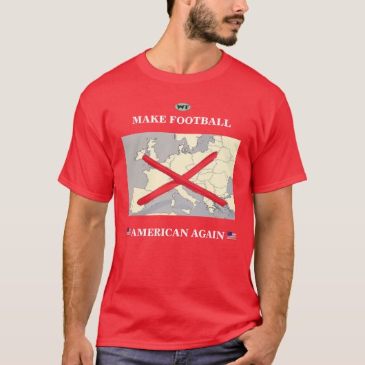 Maak Football weer Amerikaans T-shirt (Voorkant)