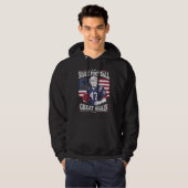 Maak Football weer geweldig  Amerikaanse vlag Trum Hoodie (Voorkant volledig)