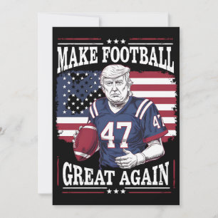 Maak Football weer geweldig  Amerikaanse vlag Trum Kaart