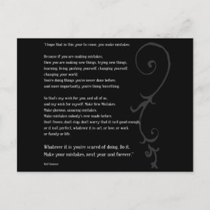 Maak fouten briefkaart