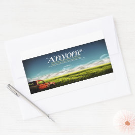 "Maak fouten" Inspirerend quote Rechthoekige Sticker