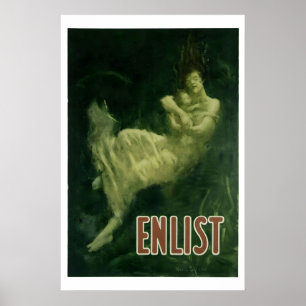Maak Fred Spear WW1 Historische Lusitania Poster