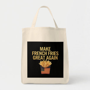 Maak frietjes weer heerlijk grappig tote bag