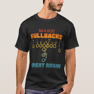 Maak Fullbacks Groot Opnieuw Voetbal Geborduurd Ru T-shirt