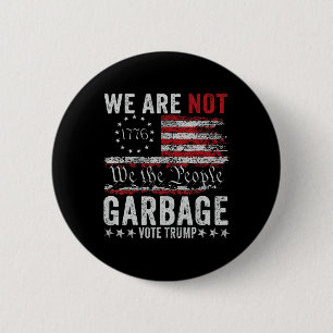 Maak Garbyge weer geweldig Garge voor Trump 2024 Ronde Button 5,7 Cm