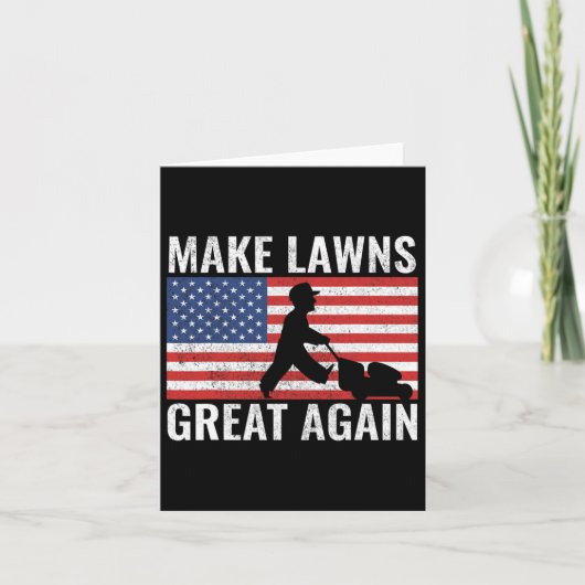 Maak gazons weer geweldig grappig Amerikaanse gras Kaart (Voorkant)